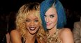 Katy Perry and Rihanna at the Grammy Awards