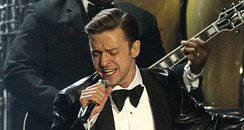 Justin timberlake live on stage at the BRIT Awards