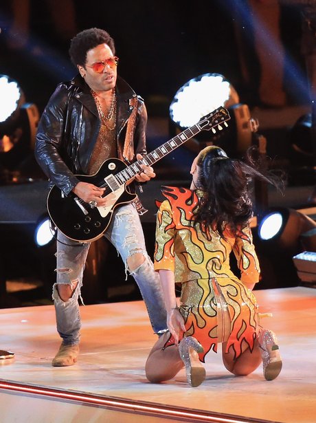 katy perry lenny kravitz super bowl