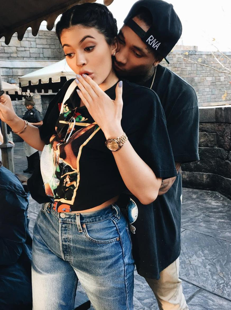 Kisses For His Girl Tyga Cosies Up To His Beau Kylie In Sweet Couples Photo Capital