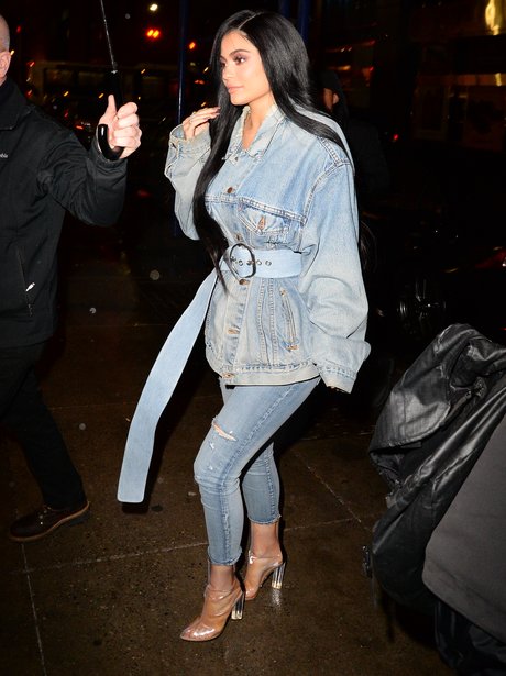 Kylie Jenner sports double denim and makes it look effortlessly cool ...